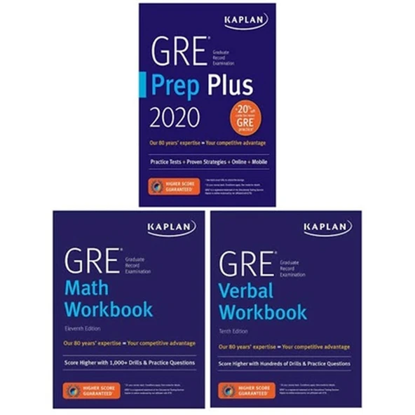 GRE Complete 2020 : 3 Book Set : GRE Prep Plus + Proven Strategies + ONLINE Resources ürün görseli 1