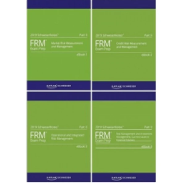 FRM 2019 KAPLAN Schweser Study Notes Book Part II (2) 1-4 BOOK ürün görseli 1