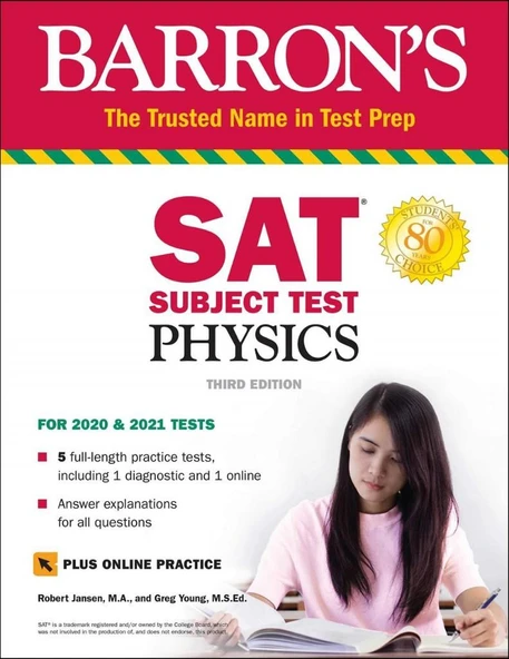 Barron's SAT Subject Test : Physics with Bonus Online Tests ürün görseli 1