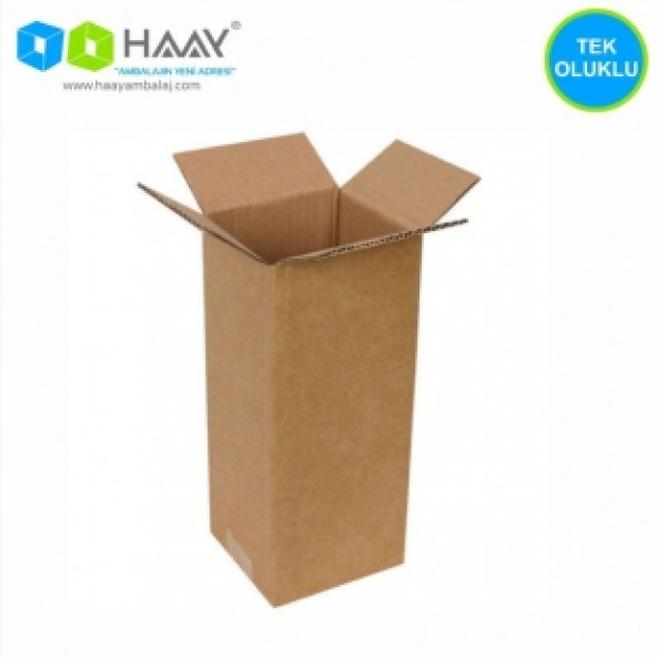 HAAY AMBALAJ 9x9x29cm Tek Oluklu Koli - Kraft ( 50 ADET ) ürün görseli 1