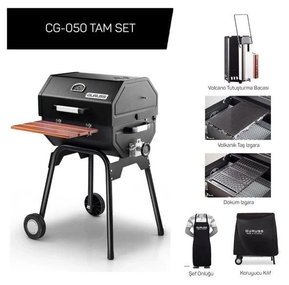 Guruss CG-050 Kömürlü Barbekü Mangal Tam Set ürün görseli 1
