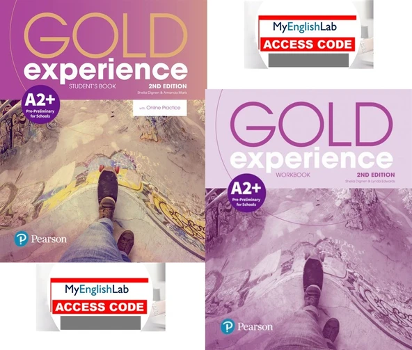 Gold Experience A2+ Students' Book + Workbook with Myenglishlab  (Online Access Code lu) ürün görseli 1