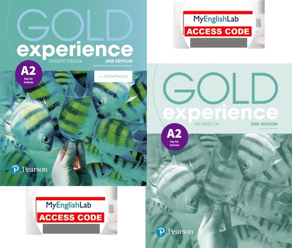 Gold Experience A2 Students' Book + Workbook with Myenglishlab  (Online Access Code lu) ürün görseli 1