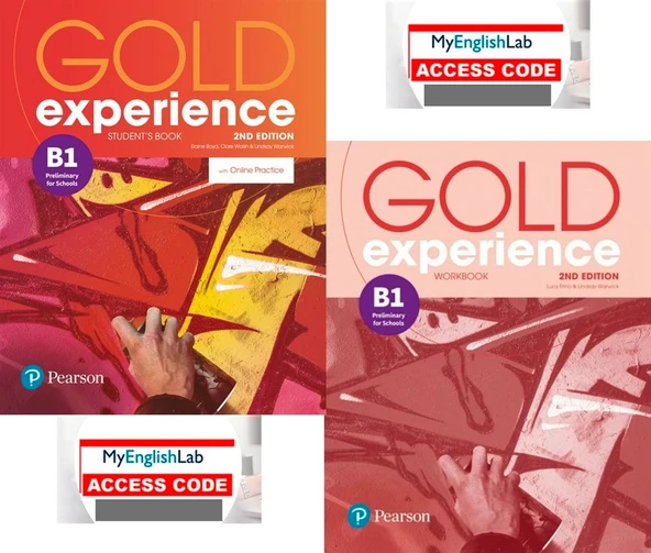 Gold Experience B1 Students' Book + Workbook with Myenglishlab  (Online Access Code lu) ürün görseli 1