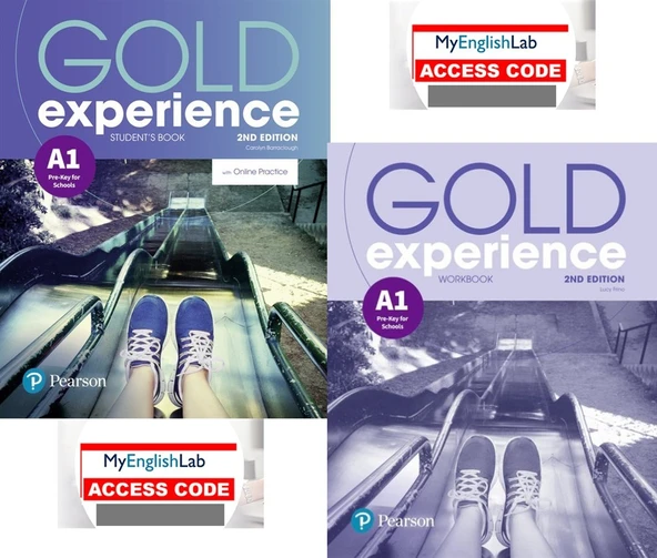 Gold Experience A1 Students' Book + Workbook with Myenglishlab  (Online Access Code lu) ürün görseli 1
