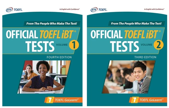 ETS Official Toefl Ibt Tests With Audio Volume 1 (4th Ed.) + Volume 2 (3rd Ed.) ürün görseli 1
