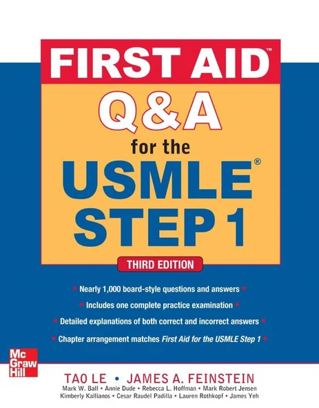 First Aid Q&A For The USMLE Step 1   3rd Ed.  (Tao Le) ürün görseli 1