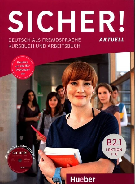 Sicher! aktuell B2.1: Deutsch als Fremdsprache / Kurs- und Arbeitsbuch mit MP3-CD zum Arbeitsbuch, Lektion 1–6 ürün görseli 1