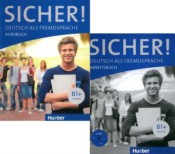 Sicher! B1+ ( B1 plus Niveau ) : Deutsch als Fremdsprache Kursbuch + Arbeitsbuch + DVD ürün görseli 1