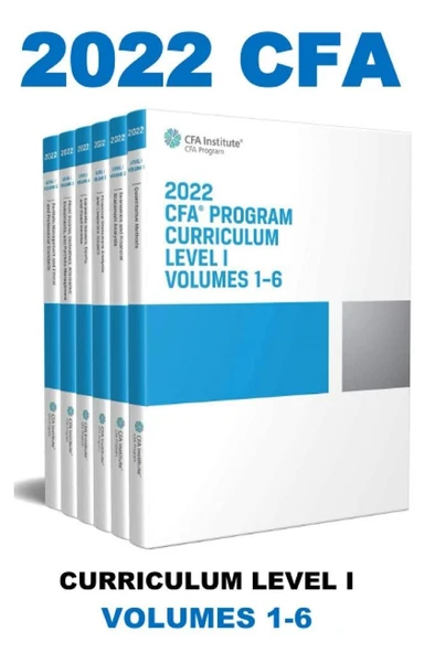 2022 CFA Program Curriculum Level I Box Set (Volume 1-6) by CFA Institute ürün görseli 1