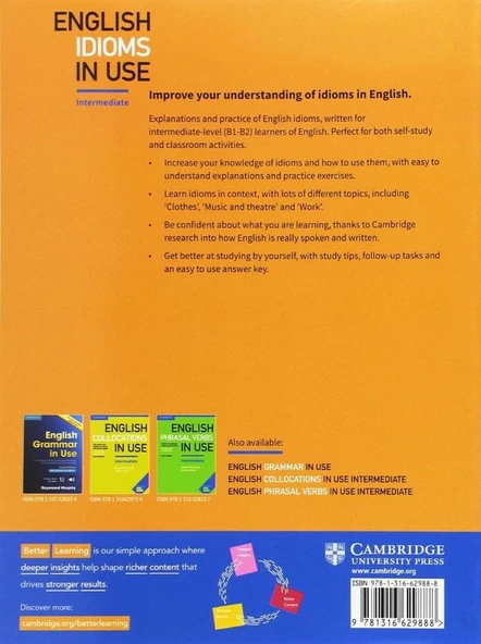 Cambridge English Idioms In Use intermediate - Resim 2