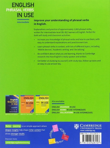 Cambridge English Phrasal Verbs In Use intermediate - Resim 2