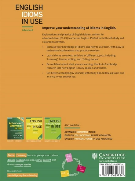 Cambridge English Idioms In Use Advanced - Resim 2