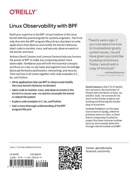 Linux Observability with BPF Advanced Programming for Performance Analysis and Networking David Calavera and Lorenzo Fontana 2020 - Resim 2