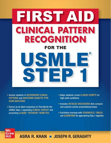 First Aid® Clinical Pattern Recognition for the USMLE® Step 1 - Asra R. Khan, Joseph R. Geraghty ürün görseli 1