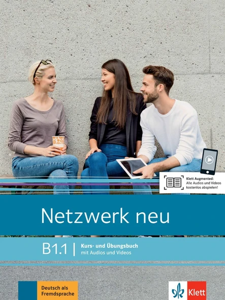 Netzwerk neu B1.1 Deutsch als Fremdsprache Kurs und Übungsbuch mit Audios und Videos ürün görseli 1