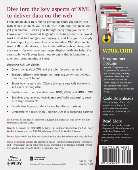 Beginning XML 5th Edition by Joe Fawcett, Danny Ayers, Liam R. E. Quin - Resim 2