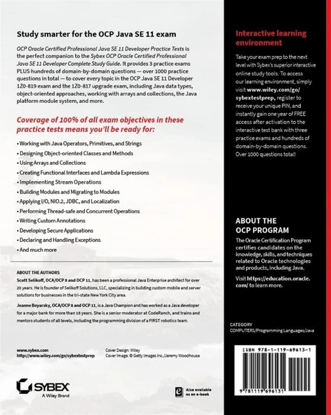OCP Oracle Certified Professional Java SE 11 Developer Practice Tests: Exam 1Z0-819 and Upgrade Exam 1Z0-817 - Resim 2