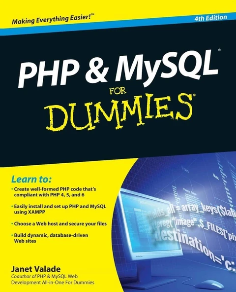 PHP & MySQL For Dummies 4th Edition by Janet Valade ürün görseli 1