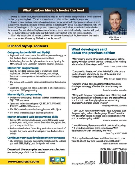 Murach's PHP and MySQL, 2nd Edition by Joel Murach, Ray Harris - Resim 2
