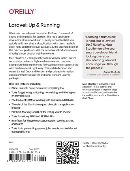 Laravel: Up & Running: A Framework for Building Modern PHP Apps 2nd Edition by Matt Stauffer - Resim 2