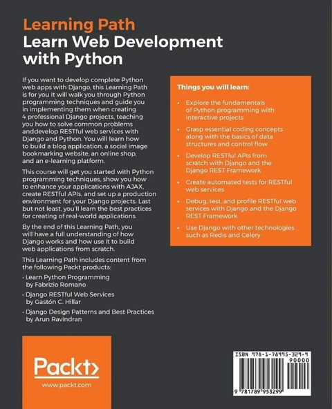 Learn Web Development with Python: Get hands-on with Python Programming and Django web development - Resim 2