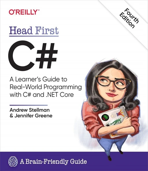 Head First C#: A Learner's Guide to Real-World Programming with C# and .NET Core 4th Edition by Andrew Stellman, Jennifer Greene ürün görseli 1