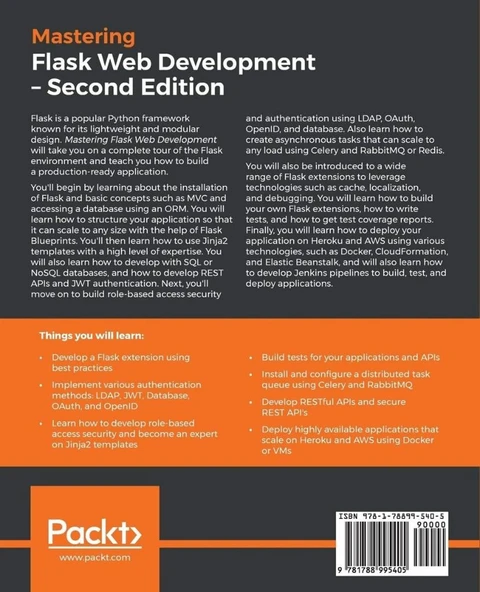 Mastering Flask Web Development: Build enterprise-grade, scalable Python web applications, 2nd Edition - Resim 2