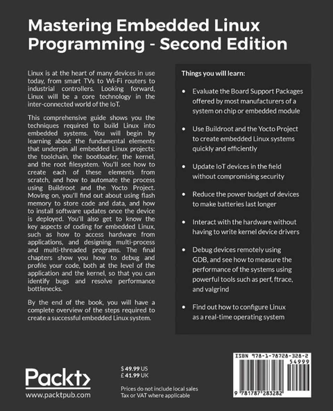 Mastering Embedded Linux Programming Second Edition Unleash the full potential of Embedded Linux Chris Simmonds - Resim 2