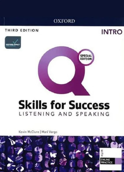 Q Skills For Success INTRO - Listening And Speaking with Audios 3rd Ed. ürün görseli 1