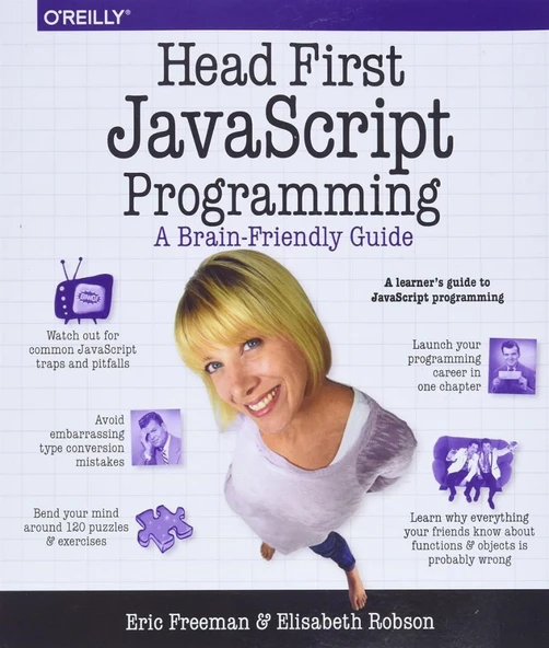 Head First JavaScript Programming: A Brain-Friendly Guide 1st Edition ürün görseli 1