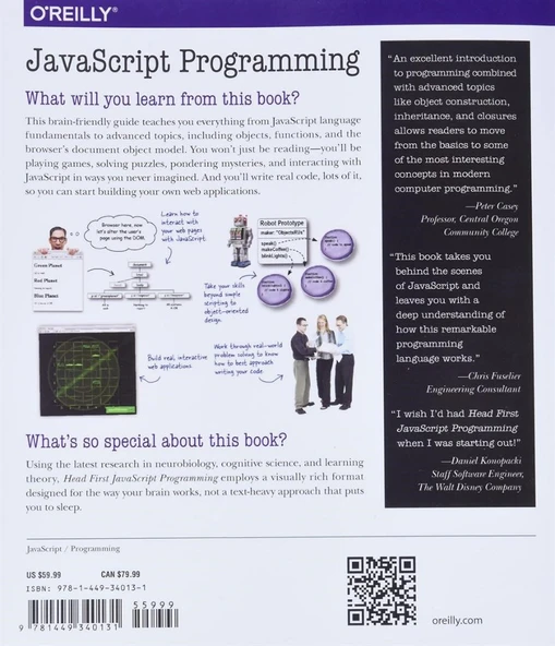 Head First JavaScript Programming: A Brain-Friendly Guide 1st Edition - Resim 2