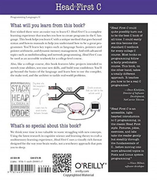 Head First C: A Brain-Friendly Guide 1st Edition - Resim 2