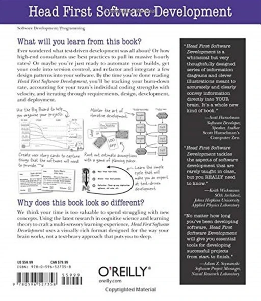 Head First Software Development: A Learner's Companion to Software Development 1st Edition - Resim 2