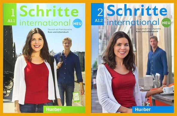 Schritte International Neu 1 ( A1.1 ) + Schritte International Neu 2 ( A1.2 ) Kurs Und Arbeitsbuch + Ar Teknolojisi Ile Kolay Öğrenme ürün görseli 1