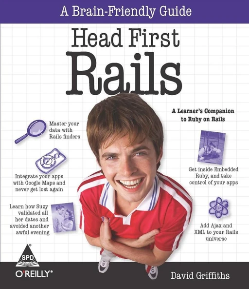 Head First Rails: A Learner's Companion to Ruby on Rails 1st Edition ürün görseli 1