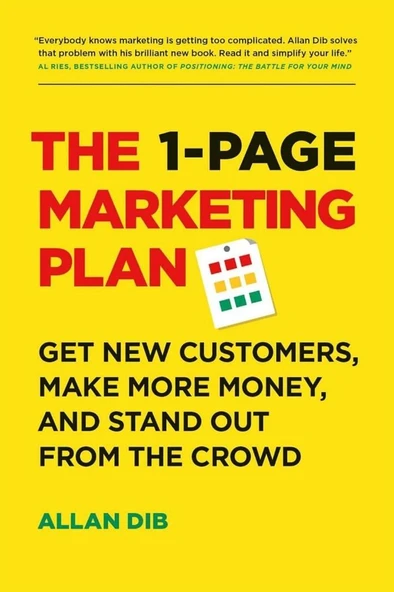 The 1-Page Marketing Plan: Get New Customers, Make More Money, And Stand out From The Crowd ürün görseli 1