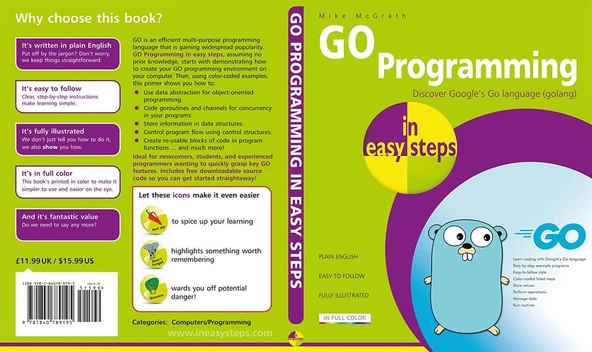 GO Programming in easy steps: Learn coding with Google's Go language ürün görseli 1
