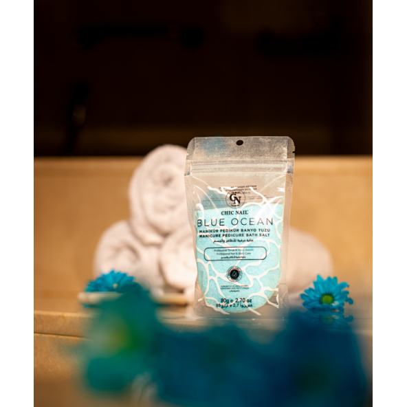 Chic Nail Manikür & Pedikür ve Banyo Tuzu Blue Ocean 80 gram / Epsom Tuzu / İngiliz Tuzu ürün görseli 1