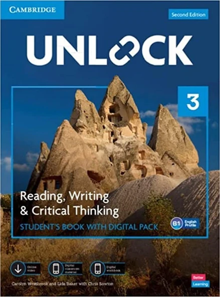 Unlock Level 3 Reading, Writing and Critical Thinking Student's Book with Videos ürün görseli 1