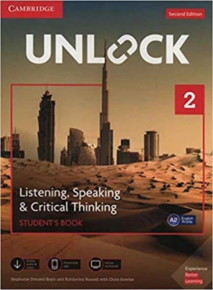 Unlock Level 2 Listening, Speaking & Critical Thinking Student's Book with Downloadable Audio and Video ürün görseli 1