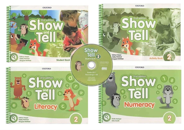 Show and Tell 2 Student Book +Activity +Literacy +Numeracy +CD (2nd Edition) ürün görseli 1