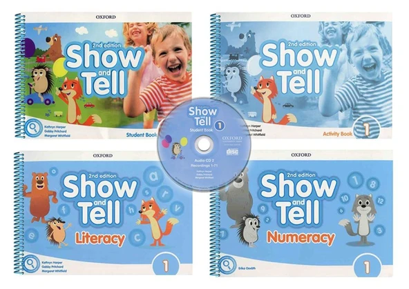 Show and Tell 1 Student Book +Activity +Literacy +Numeracy +CD (2nd Edition) ürün görseli 1