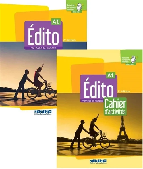 Edito A1 2e édition 2022 Méthode de français Livre de l'élève + Cahier d'exercices + Downloadable Audios ürün görseli 1