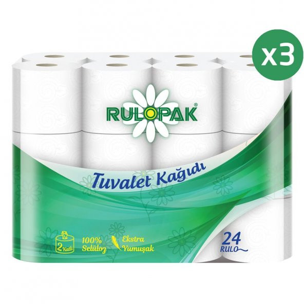 Rulopak Tuvalet Kağıdı 2 Katlı 72 Li Paket - Resim 4
