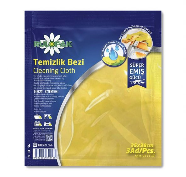 Rulopak 3lü Temizlik Bezi - Resim 5