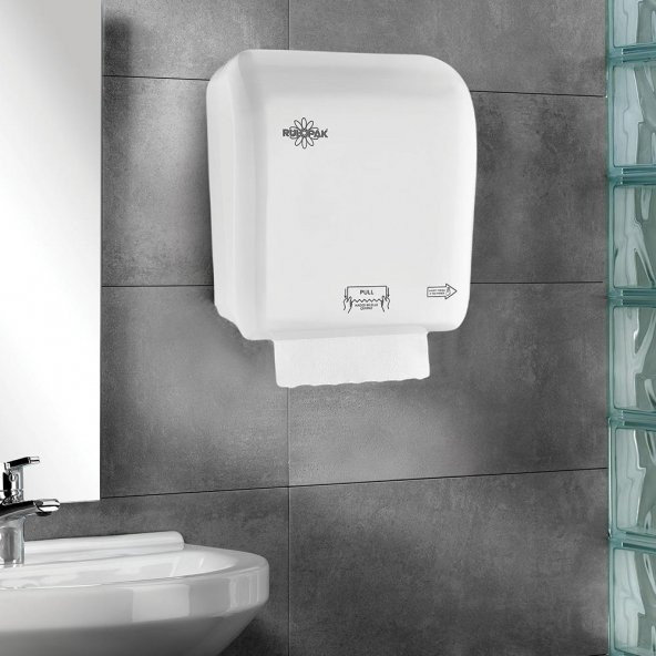 Rulopak Autocut Kağıt Havlu Dispenseri 21 Cm Beyaz ürün görseli 1