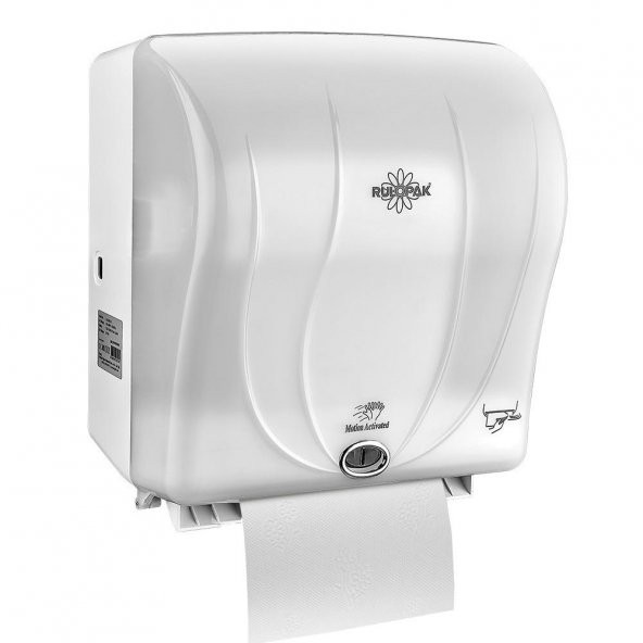Rulopak Sensörlü Kağıt Havlu Dispenseri 26 Cm Transparan Beyaz ürün görseli 1