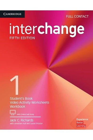 Interchange 1 Full Contact 5th Edition include Workbbok and video activity sheets with downloadable Audios ürün görseli 1