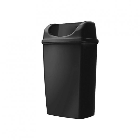 Rulopak Duvara Monte Çöp Kovası 25 Litre Siyah ürün görseli 1
